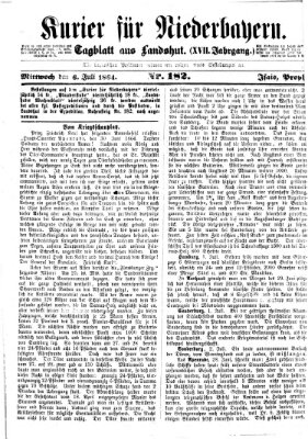 Kurier für Niederbayern Mittwoch 6. Juli 1864