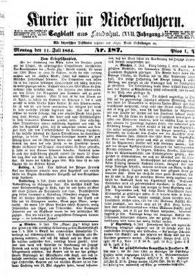 Kurier für Niederbayern Montag 11. Juli 1864