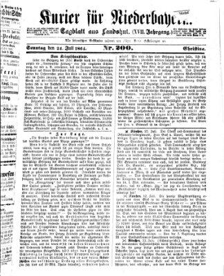 Kurier für Niederbayern Sonntag 24. Juli 1864