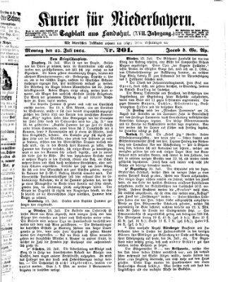 Kurier für Niederbayern Montag 25. Juli 1864