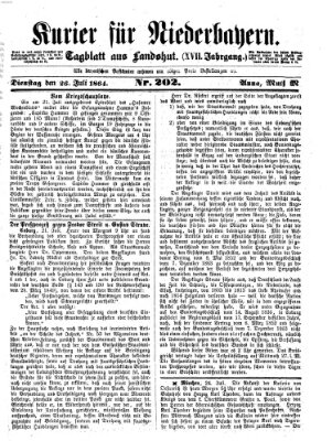 Kurier für Niederbayern Dienstag 26. Juli 1864