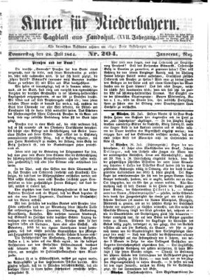 Kurier für Niederbayern Donnerstag 28. Juli 1864