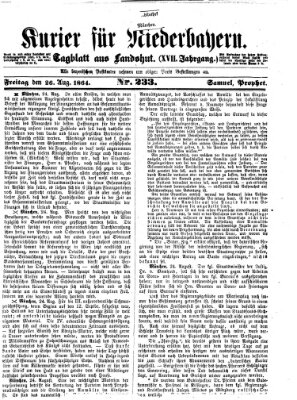 Kurier für Niederbayern Freitag 26. August 1864