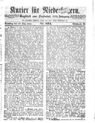 Kurier für Niederbayern Samstag 27. August 1864