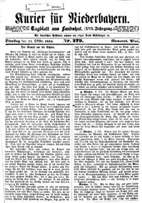 Kurier für Niederbayern Dienstag 11. Oktober 1864