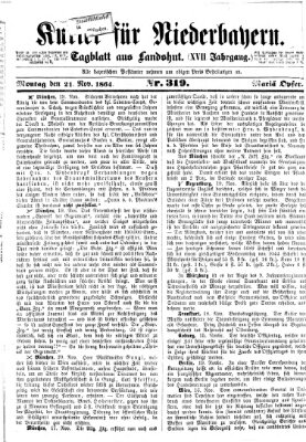 Kurier für Niederbayern Montag 21. November 1864