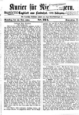 Kurier für Niederbayern Samstag 26. November 1864