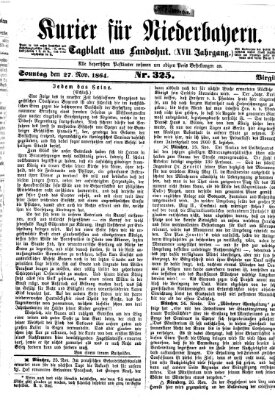 Kurier für Niederbayern Sonntag 27. November 1864