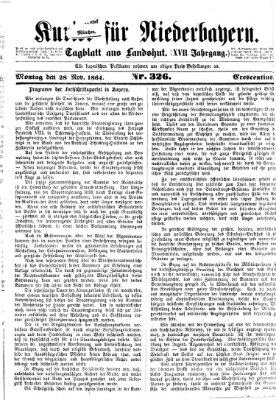 Kurier für Niederbayern Montag 28. November 1864