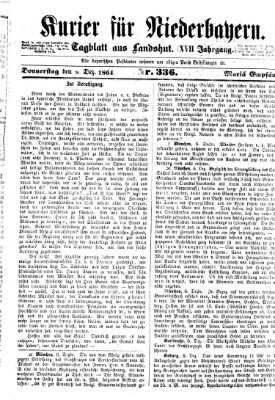 Kurier für Niederbayern Donnerstag 8. Dezember 1864