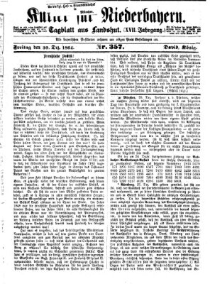 Kurier für Niederbayern Freitag 30. Dezember 1864