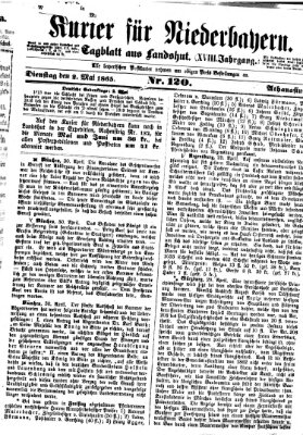 Kurier für Niederbayern Dienstag 2. Mai 1865