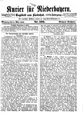 Kurier für Niederbayern Montag 8. Mai 1865