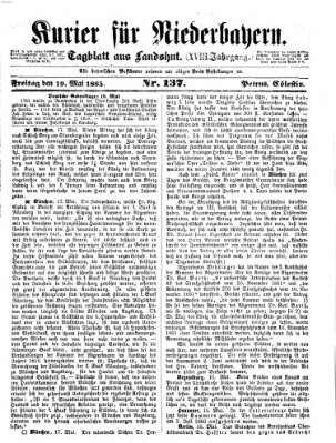 Kurier für Niederbayern Freitag 19. Mai 1865