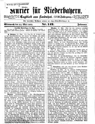 Kurier für Niederbayern Mittwoch 24. Mai 1865