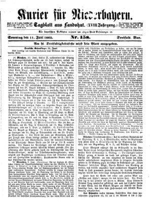 Kurier für Niederbayern Sonntag 11. Juni 1865