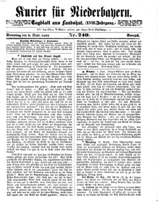 Kurier für Niederbayern Sonntag 3. September 1865