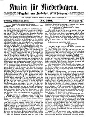 Kurier für Niederbayern Sonntag 12. November 1865