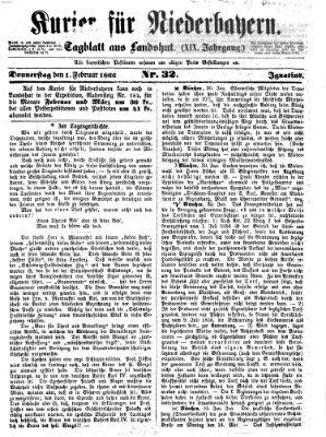 Kurier für Niederbayern Donnerstag 1. Februar 1866