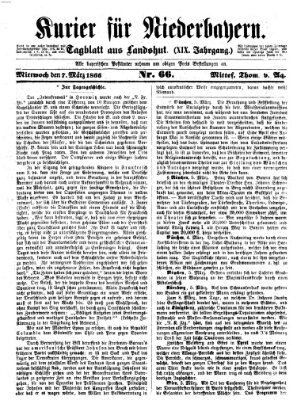 Kurier für Niederbayern Mittwoch 7. März 1866