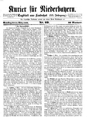 Kurier für Niederbayern Samstag 10. März 1866