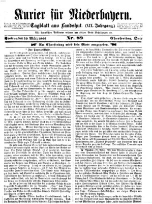 Kurier für Niederbayern Freitag 30. März 1866