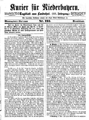 Kurier für Niederbayern Montag 7. Mai 1866