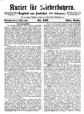 Kurier für Niederbayern Dienstag 15. Mai 1866