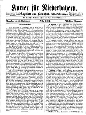 Kurier für Niederbayern Samstag 26. Mai 1866