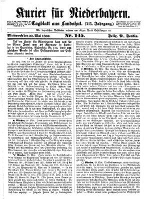 Kurier für Niederbayern Mittwoch 30. Mai 1866