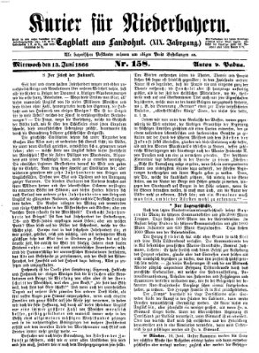 Kurier für Niederbayern Mittwoch 13. Juni 1866