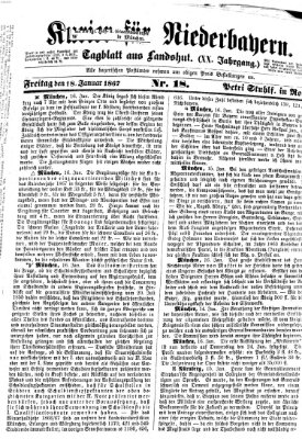 Kurier für Niederbayern Freitag 18. Januar 1867