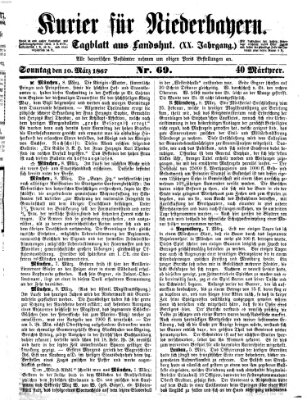 Kurier für Niederbayern Sonntag 10. März 1867