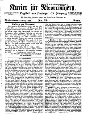 Kurier für Niederbayern Mittwoch 13. März 1867