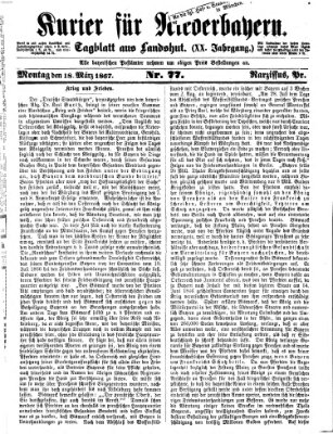 Kurier für Niederbayern Montag 18. März 1867