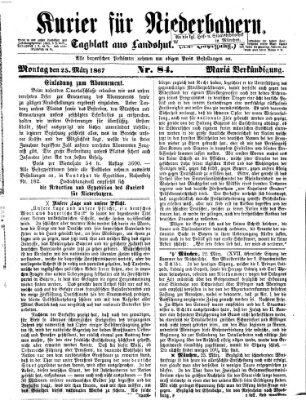 Kurier für Niederbayern Montag 25. März 1867