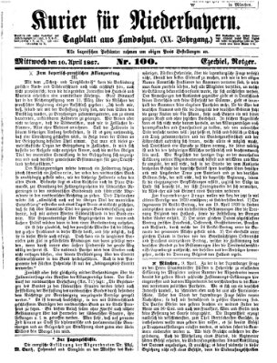 Kurier für Niederbayern Mittwoch 10. April 1867