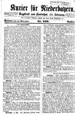 Kurier für Niederbayern Sonntag 12. Mai 1867