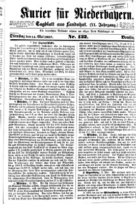 Kurier für Niederbayern Dienstag 14. Mai 1867