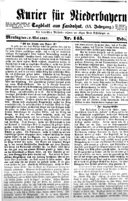 Kurier für Niederbayern Montag 27. Mai 1867