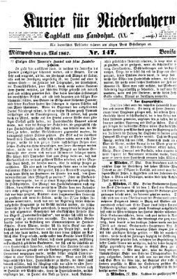 Kurier für Niederbayern Mittwoch 29. Mai 1867