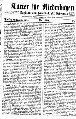 Kurier für Niederbayern Freitag 14. Juni 1867