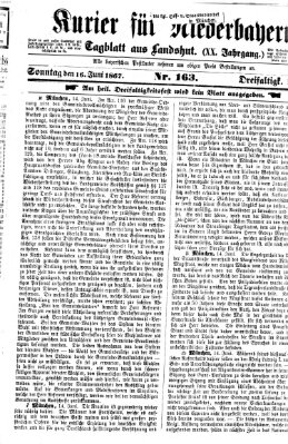 Kurier für Niederbayern Sonntag 16. Juni 1867