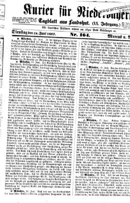 Kurier für Niederbayern Dienstag 18. Juni 1867