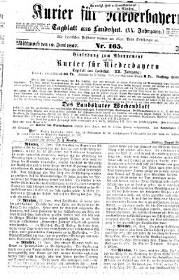 Kurier für Niederbayern Mittwoch 19. Juni 1867