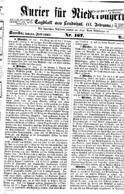 Kurier für Niederbayern Freitag 21. Juni 1867