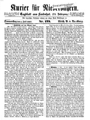 Kurier für Niederbayern Donnerstag 4. Juli 1867