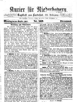 Kurier für Niederbayern Montag 30. September 1867