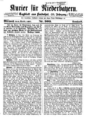 Kurier für Niederbayern Mittwoch 6. November 1867