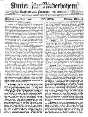 Kurier für Niederbayern Samstag 9. November 1867